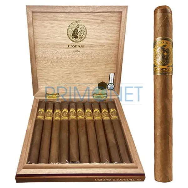 Trabucuri Essenze Gaia Habano Churchill Wood Box (10)