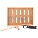 Humidor cabinet pentru trabucuri Angelo Black Matt cu 3 rafturi interioare