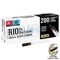 Tuburi Tigari RIO by RioTabak Black Carbon 100 MM (25 mm) 200