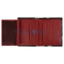 Portofel Zippo din piele cu 7 compartimente pentru card de culoare verde camuflaj