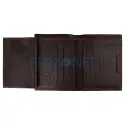 Portofel cu 10 compartimente pentru carduri confectionat din piele naturala marca Zippo