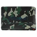 Portofel Zippo confectionat din piele de vitel de culoare verde Camuflaj