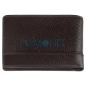 Portofel confectionat din piele naturala de culoare maro inchis marca Zippo original