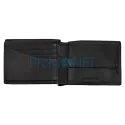 Portofel confectionat din piele naturala de culoare neagra in cutie originala Zippo