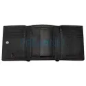 Portofel din piele marca Zippo de culoare neagra