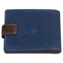 Portofel Zippo din material textil denim livrat in cutie originala