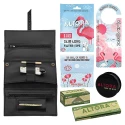 Borseta din piele naturala de culoare neagra altora Black on Black pentru fumatorii de tigari rulate