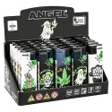 Bricheta confectionata din plastic cu flacara antivant marca Angel 1 Green Leaf
