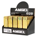 Bricheta cu carcasa metalica cu flacara antivant cu gaz Angel 35 Gold Bar
