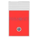Bricheta cu flacara plata antivant Caseti Silver Red