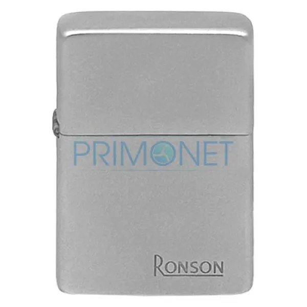 Bricheta Ronson cu benzina Matt Chrome