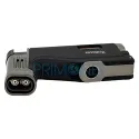 Bricheta pentru trabuc cu 2 arzatoare Ronson Breeze Black Crackle cu punch