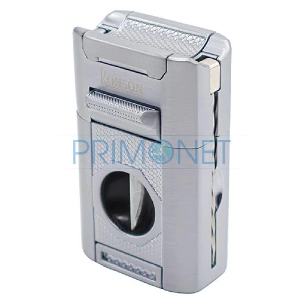 Bricheta trabuc Ronson Giant Chrome Satin (Punch/Cutter)