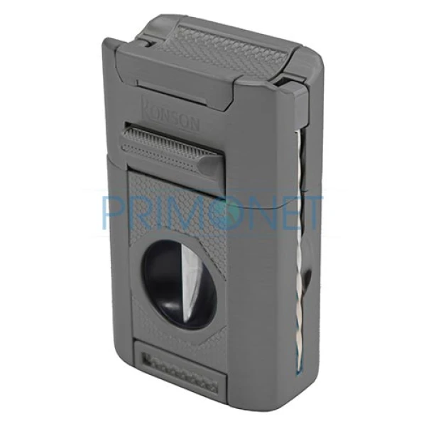 Bricheta trabuc Ronson Giant Gun Metal (Punch/Cutter)