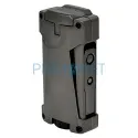 Bricheta trabuc Ronson Hurricane Gun Metal cu punch integrat pentru trabucuri