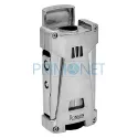 Bricheta Ronson Hurricane silver cu punch pentru trabuc integrat