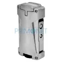 Bricheta Ronson Hurricane silver cu punch pentru trabuc integrat