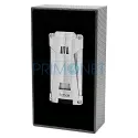 Bricheta Ronson Hurricane silver cu punch pentru trabuc integrat