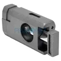 Bricheta metalica pentru trabuc Ronson Thunder Grey cu cutter in forma de v