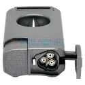 Bricheta metalica pentru trabuc Ronson Thunder Grey cu cutter in forma de v