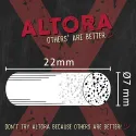 Filtre pentru rulat tutun Altora X Carbon XL cu diametru de 7 mm si lungime 22 mm