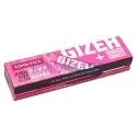 Pachet cu 32 foite king size de culoare roz Gizeh Pink Slim cu 16 filtre cu carbon activ