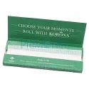 Pachet cu 50 foite de rulat tutun Korona Green cu colturi taiate
