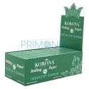 Pachet cu 50 foite de rulat tutun Korona Green cu colturi taiate