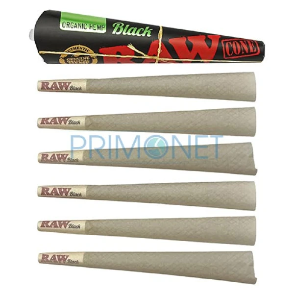 Conuri RAW Black Organic 1 1/4 (6) 83 mm