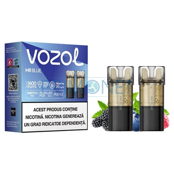 Cartus Vozol Switch Pro Mr Blue (2 bucati)