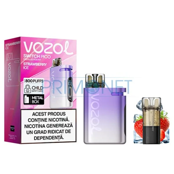 Kit Vozol Switch Pico Strawberry Ice (1 capsula)