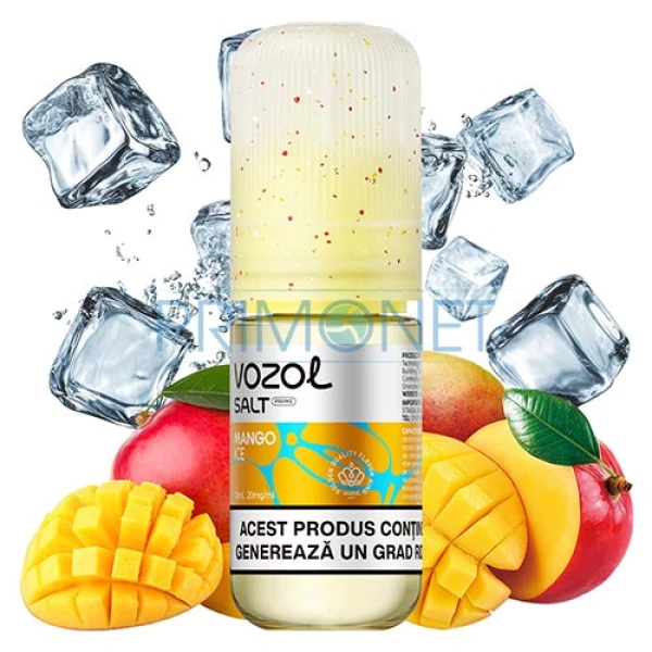 Lichid Vozol Mango Ice - Salt 20mg (10ml) Lichid vape Vozol Mango Ice cu nicotina de 20 mg in sticluta de 10 ml