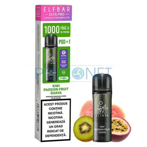 Cartus Elf Bar ELFA Pro Kiwi Passionfruit Guava