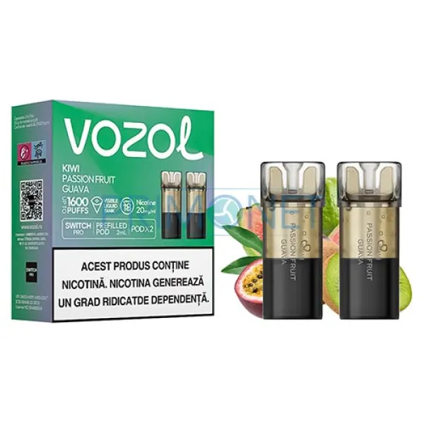 Cartus Vozol Switch Pro Kiwi Passion Fruit Guava (2 bucati)