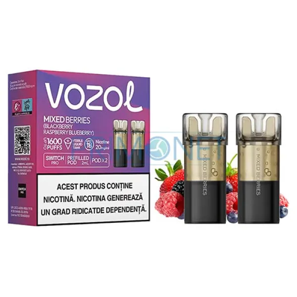 Cartus Vozol Switch Pro Mixed Berries (2 bucati)