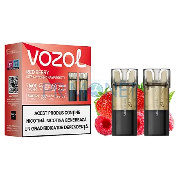 Cartus Vozol Switch Pro Red Berry (2 bucati)