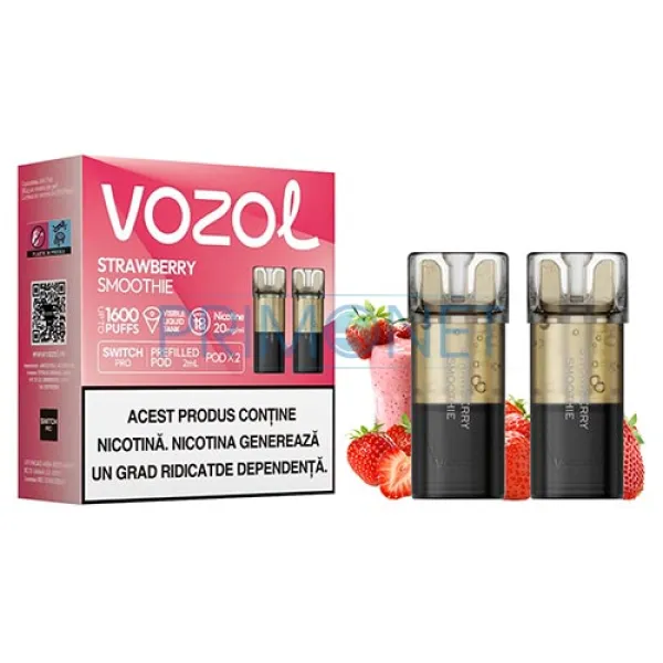 Cartus Vozol Switch Pro Strawberry Smoothie (2 bucati)