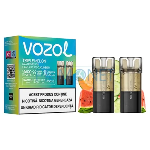 Cartus Vozol Switch Pro Triple Melon (2 bucati)