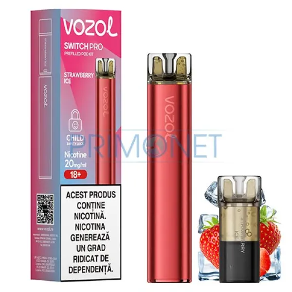 Kit Vozol Switch Pro Strawberry Ice (1 capsula)