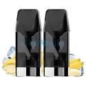 Pachet cu 2 capsule rezerva Vuse Banana Ice cu nicotina 20 mg cu ice effect