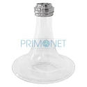 Narghilea din sticla Dream Clear Chrome cu inaltimea de 70 cm cu patru furtunuri