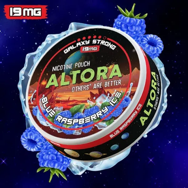 Pouch nicotina Altora Blue Raspberry Ice Galaxy Strong (19 mg/pouch)