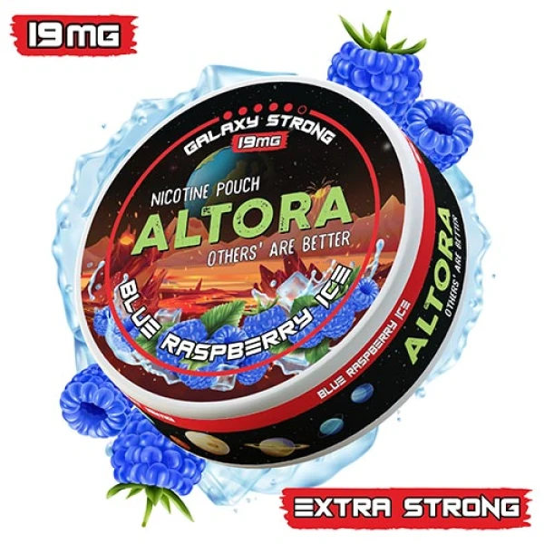 Pouch nicotina Altora Blue Raspberry Ice Galaxy Strong (19 mg/pouch)