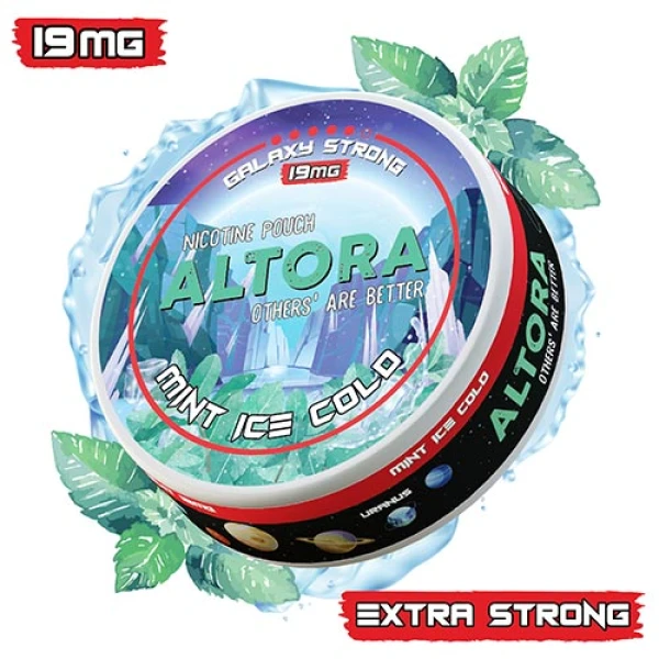 Pouch nicotina Altora Mint Ice Cold Galaxy Strong (19 mg/pouch)
