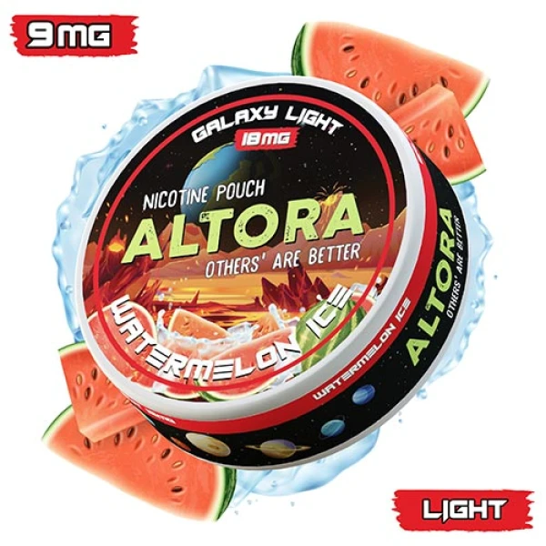 Pouch nicotina Altora Watermelon Ice Galaxy Light (9 mg/pouch)