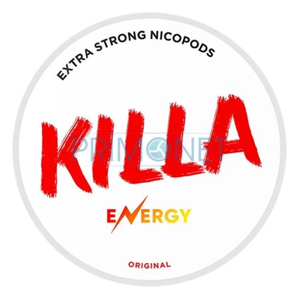 Pouch nicotina Killa Energy Strong 16 mg/g (12,8 mg/pouch)