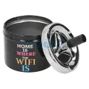 Scrumiera metalica cu capac rotativ Angel 22 Wifi