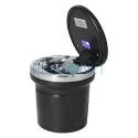 Scrumiera auto Black Carbon cu led pentru iluminare
