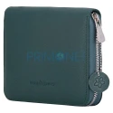 Portofel deluxe Melia Emerald din piele naturla cu set carti de joc, creion si carnetel incluse
