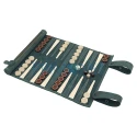 Set joc de table Melia Roll-Up Celtics confectionat manual din piele naturala potrivit pentru calatorie
